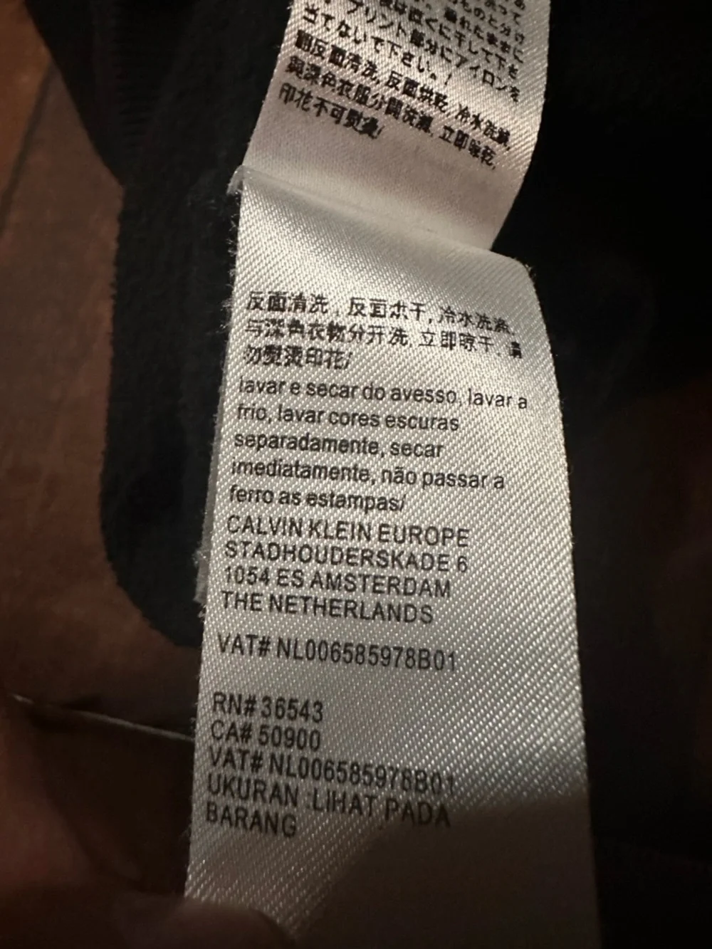 Calvin Klein Jeans Men’s Large Black Crewneck
